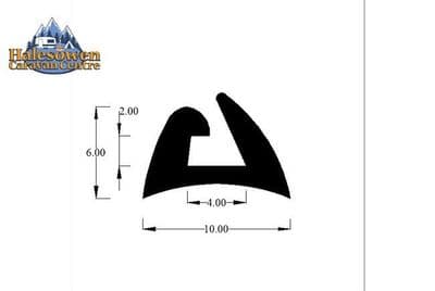 Black Awning Channel Gasket Seal