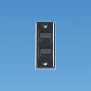 Black Double Architrave Switch