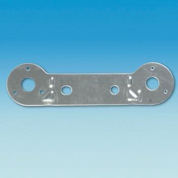 Black In-line N & S Socket Plate