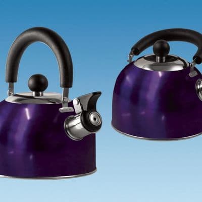 BLUE 1.6 Litre Gas Hob Kettle with Folding Handle