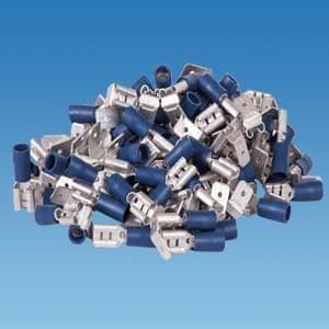 Blue 6.3mm Piggy-Back Insulated Terminal - Pack Of 100