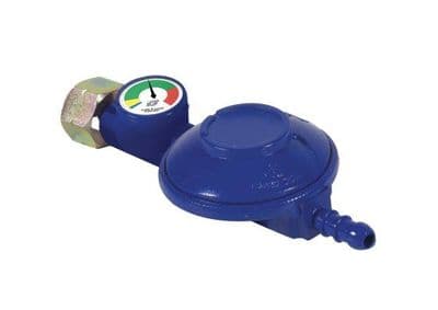 Butane Screw-on Regulator 28mbar with Level Gauge