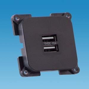 C Line Twin USB Socket (5 volt 1.5 Amp)