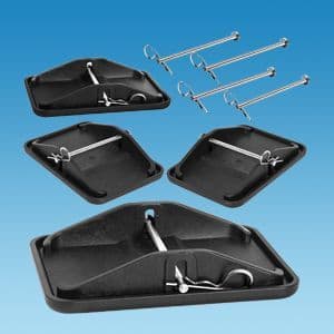 Carafoot JUMBO Corner Steady Jack Pads/ Feet (Set of 4)