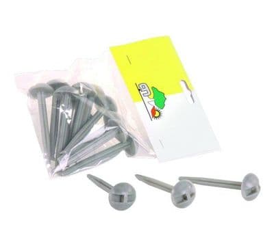 Caravan Awning and Tent Grey Plastic Groundsheet Peg  - Pack Of 10