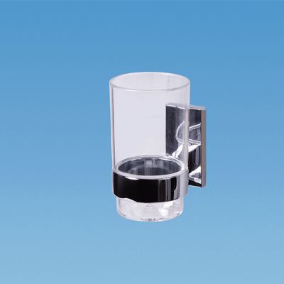 Glass And Holder Chrome
