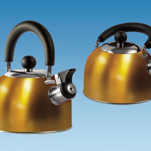 GOLD 1 6 Litre Gas Hob Kettle with Folding Handle