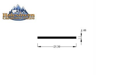 Grey 25mm Window Rubber Insert