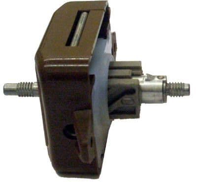 Large Double Brown Door Lock - With Spindle Holes