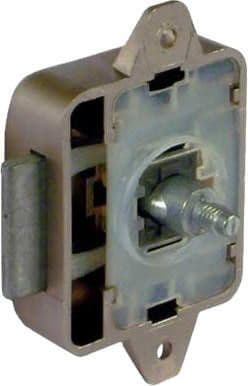 Large Single Brown Door Lock - With Spindle Holes