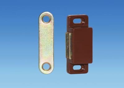Magnetic Catch, Screw Fix  BROWN