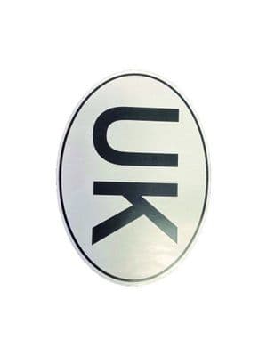 Medium Oval UK Sticker - 138x100mm