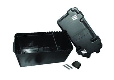 Plastic Battery Box - Black (405x200x190mm)