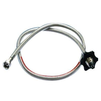Propane Hand Tight Stainless Steel Hose - 750mm