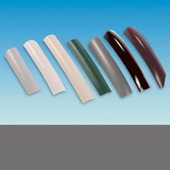 PVC Crescent Awning Rail Insert Dark Silver