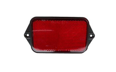Reflective Rectangle 95mm x 60mm  Red