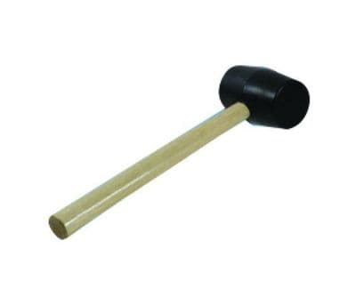 Rubber Mallet with Wooden Handle Shaft