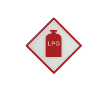 Self Adhesive TUFFLEX LPG Sticker