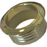 Small Polished Brass Rosette (1)