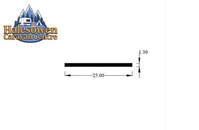 White 25mm Window Rubber Insert
