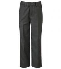 Boys Mid-Grey Basic Trouser