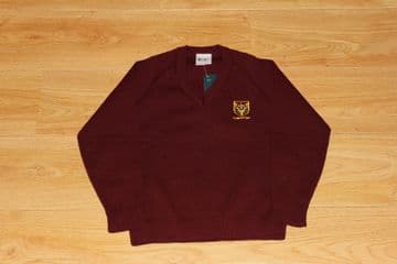 Chingford Maroon V-Neck Jumper