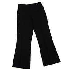 Girls Black Elasticated Bootleg Trouser