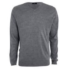 Grey Cotton V-Neck Jumper (Boys)