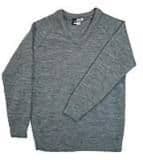 Grey V Neck Jumper (Basic)