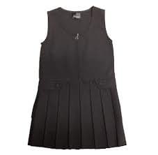 Grey Zip up Pinafore