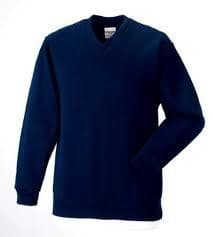 Navy V Neck Jumper (Basic)