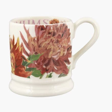 Emma Bridgewater Pottery 1/2 Pint Mug - Chrysanthemum Flowers