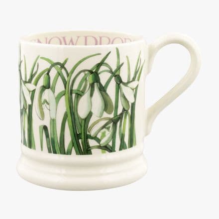 Emma Bridgewater Pottery 1/2 Pint Mug - Snowdrops - New First Quality Flowers