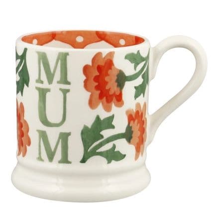 Emma Bridgewater Pottery Chrysanthemum Mum 1/2 Pint Mug
