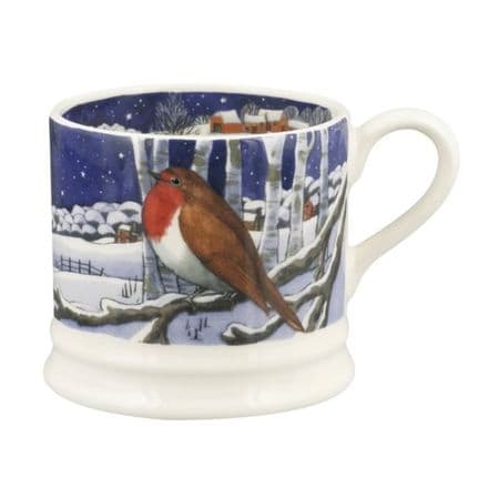 Emma Bridgewater Pottery Midnight Robin Small Mug