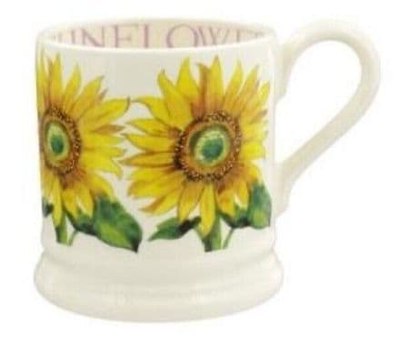 Emma Bridgewater Pottery Sunflower 1/2 Pint Mug.