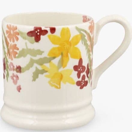 Emma Bridgewater Pottery Wild Daffodils 1/2 Pint Mug - New First Quality Flowers