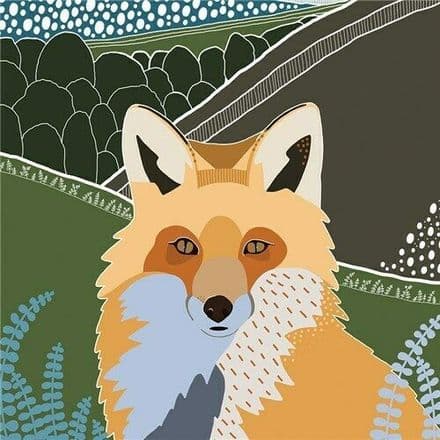 Fox - Fine Art Blank Greeting Card