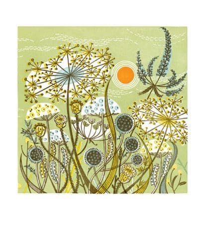 Green Meadow by Angie Lewin