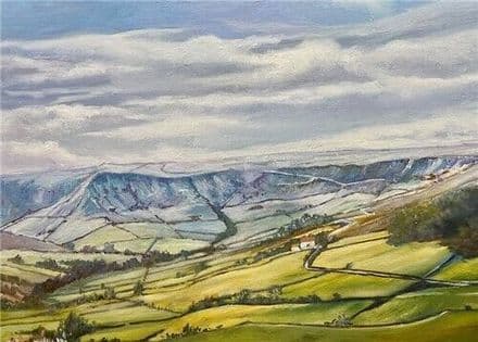 Land for all Seasons  - Art Blank Greeting / Birthday Card - Countryside View