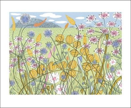 Machair Wild Flowers by Angie Lewin