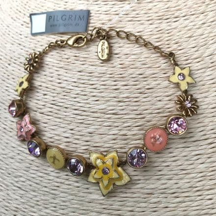 Pilgrim Pastel Romantica Floral Bracelet