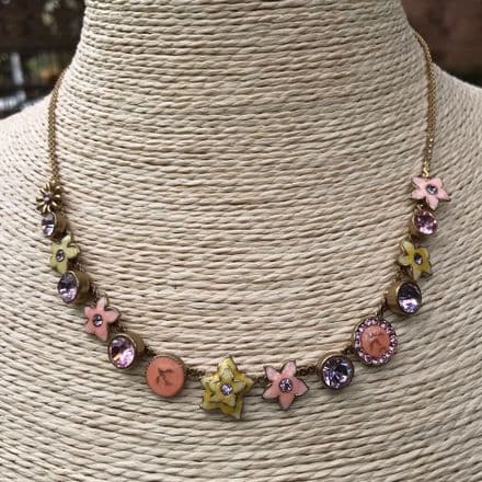 Pilgrim Pastel Romantica Floral Necklace