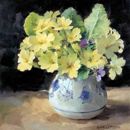 Primroses & Violets by Anne Cotterill