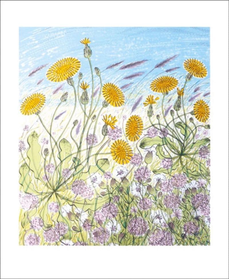 Saltmarsh, Marston Flowers by Angie Lewin