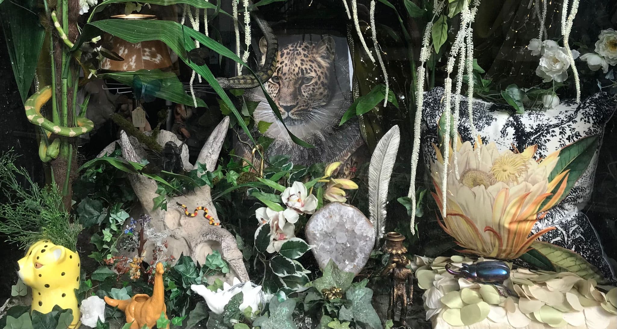 One of our shop windows of gifts and decorative items for sale