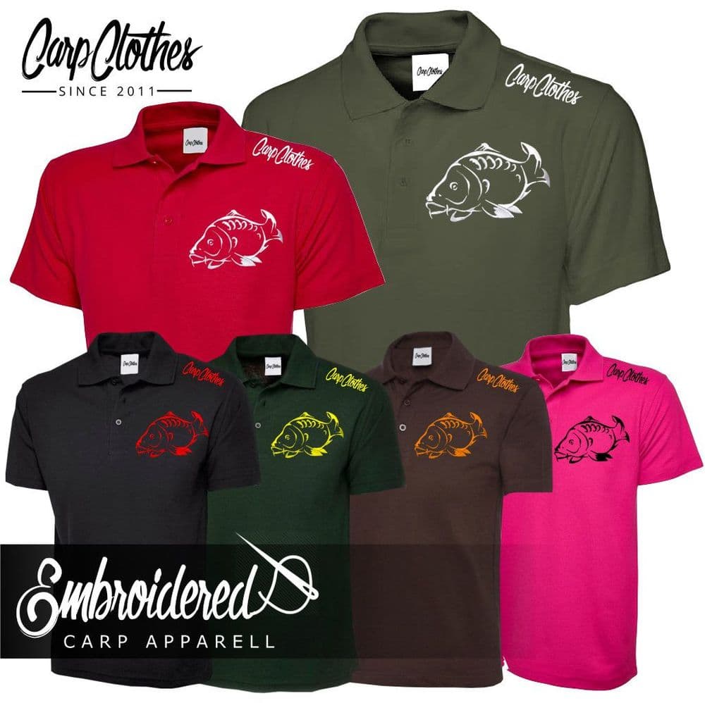 001 EMBROIDERED CARP POLO