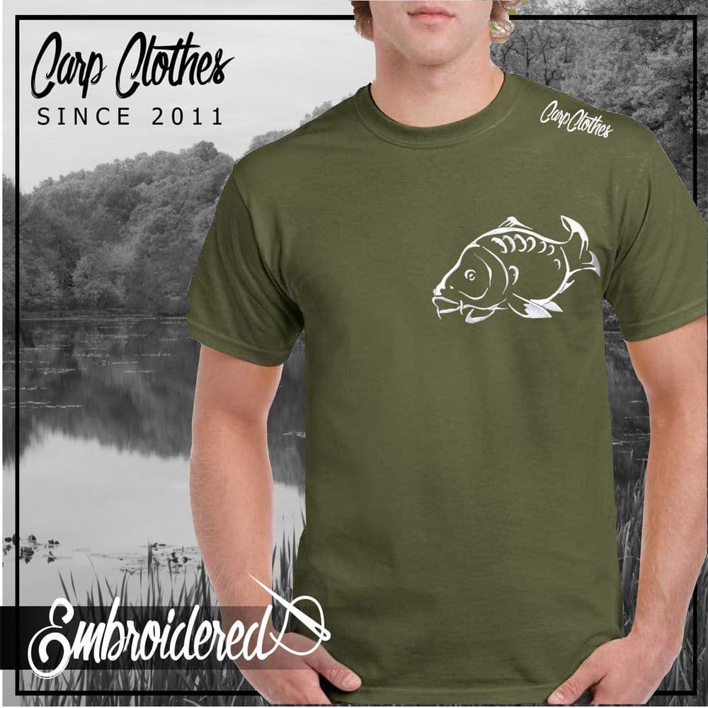 001 EMBROIDERED CARP T SHIRT