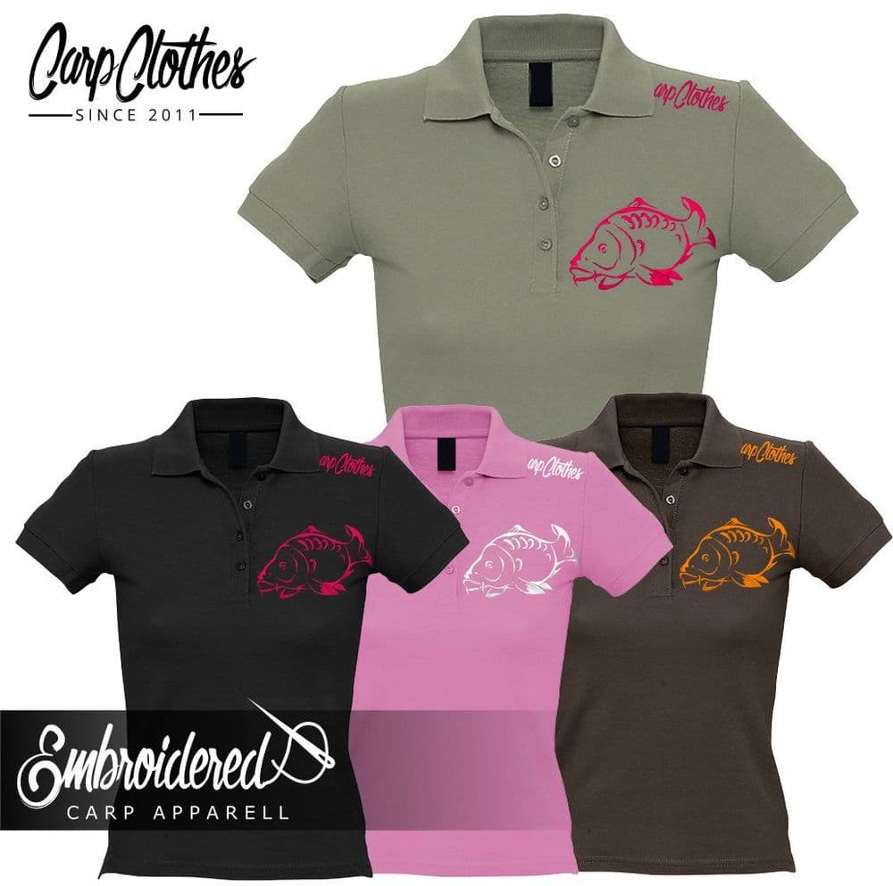 001 LADIES EMBROIDERED POLO
