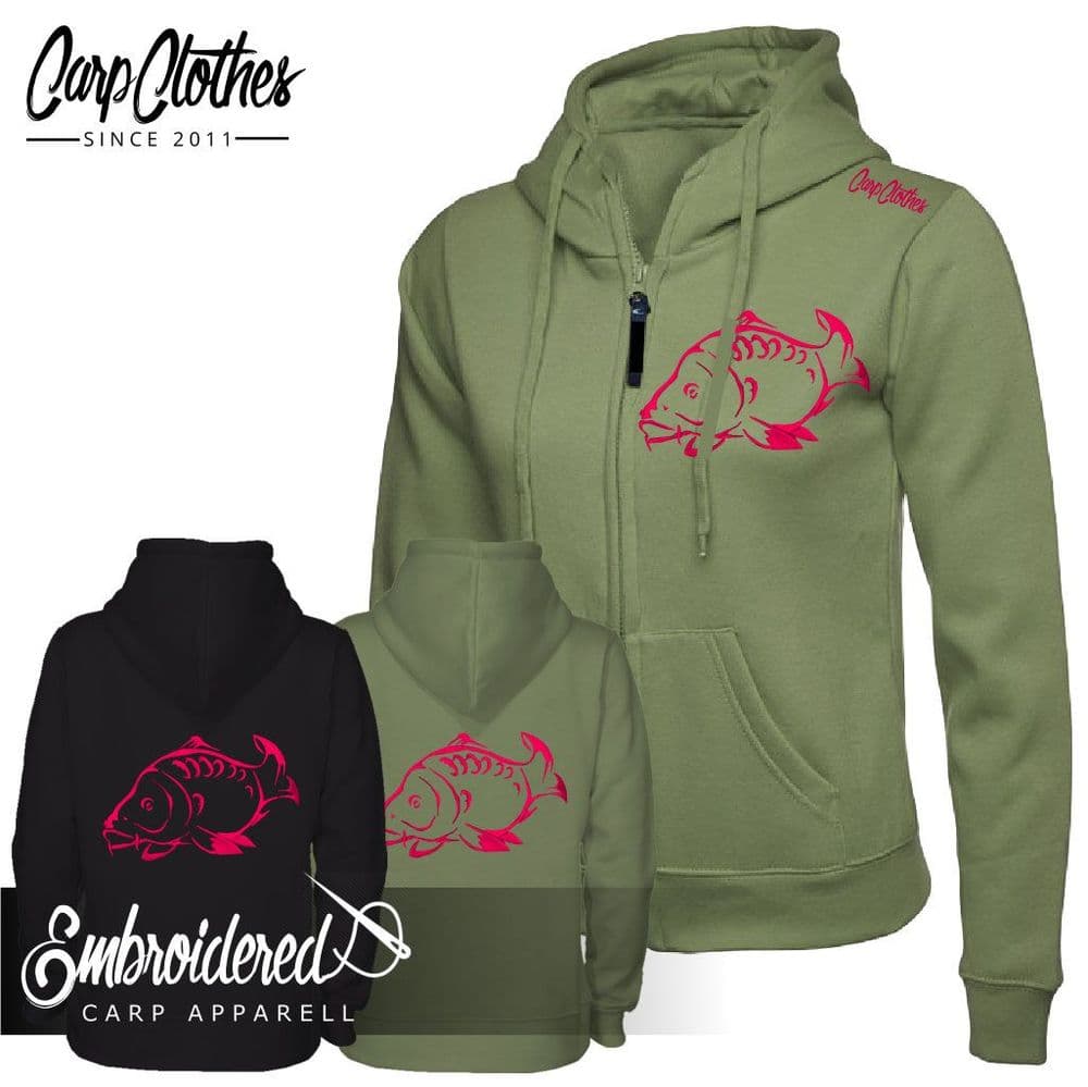 001 LADIES EMBROIDERED ZOODIE